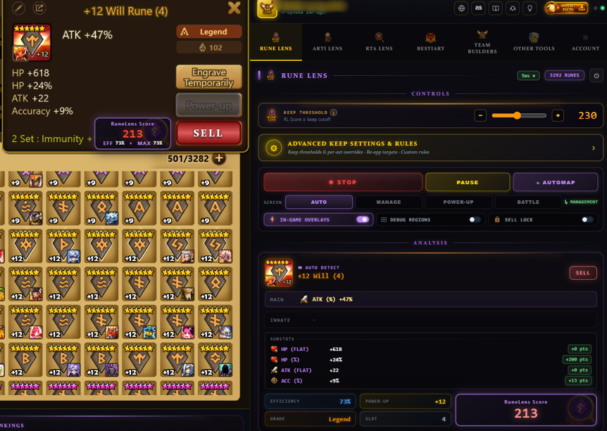 REAL-TIME RUNE INTELLIGENCE