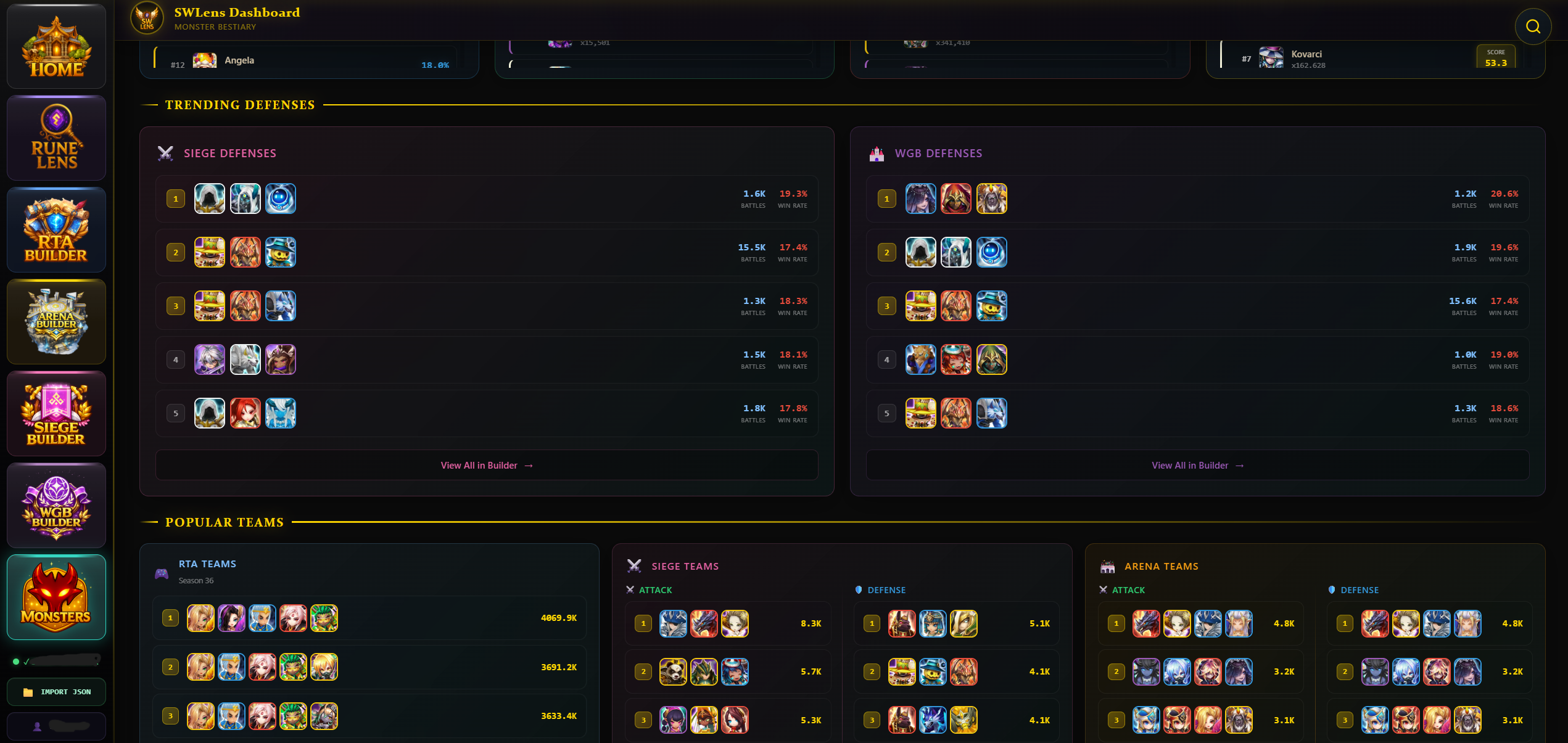 SWLens MONSTER BESTIARY screenshot - view 1