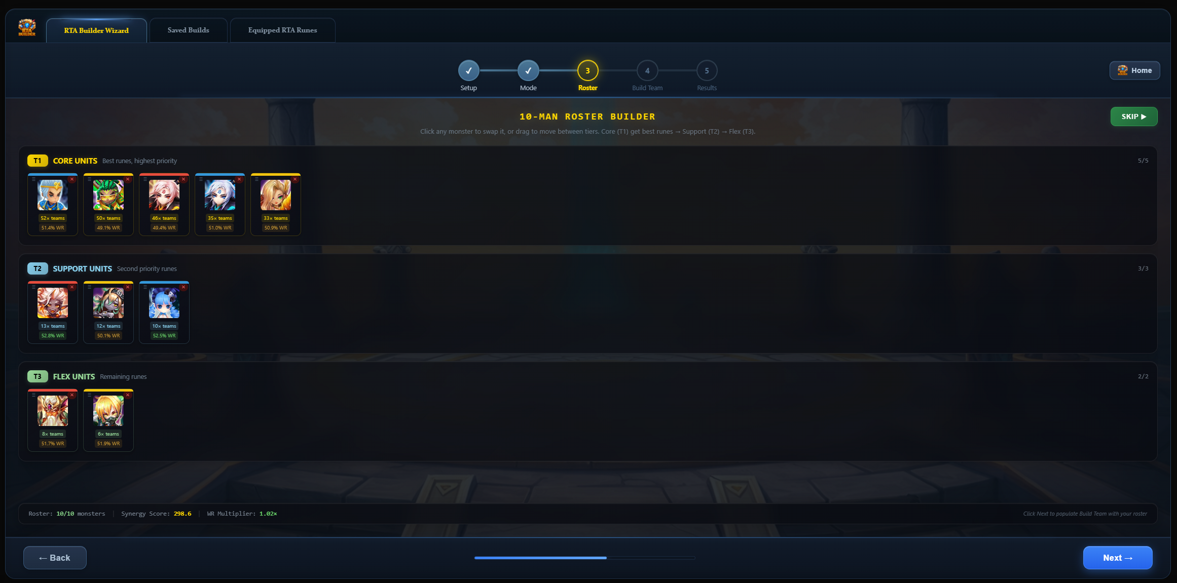 SWLens RTA BUILDER WIZARD screenshot - view 2