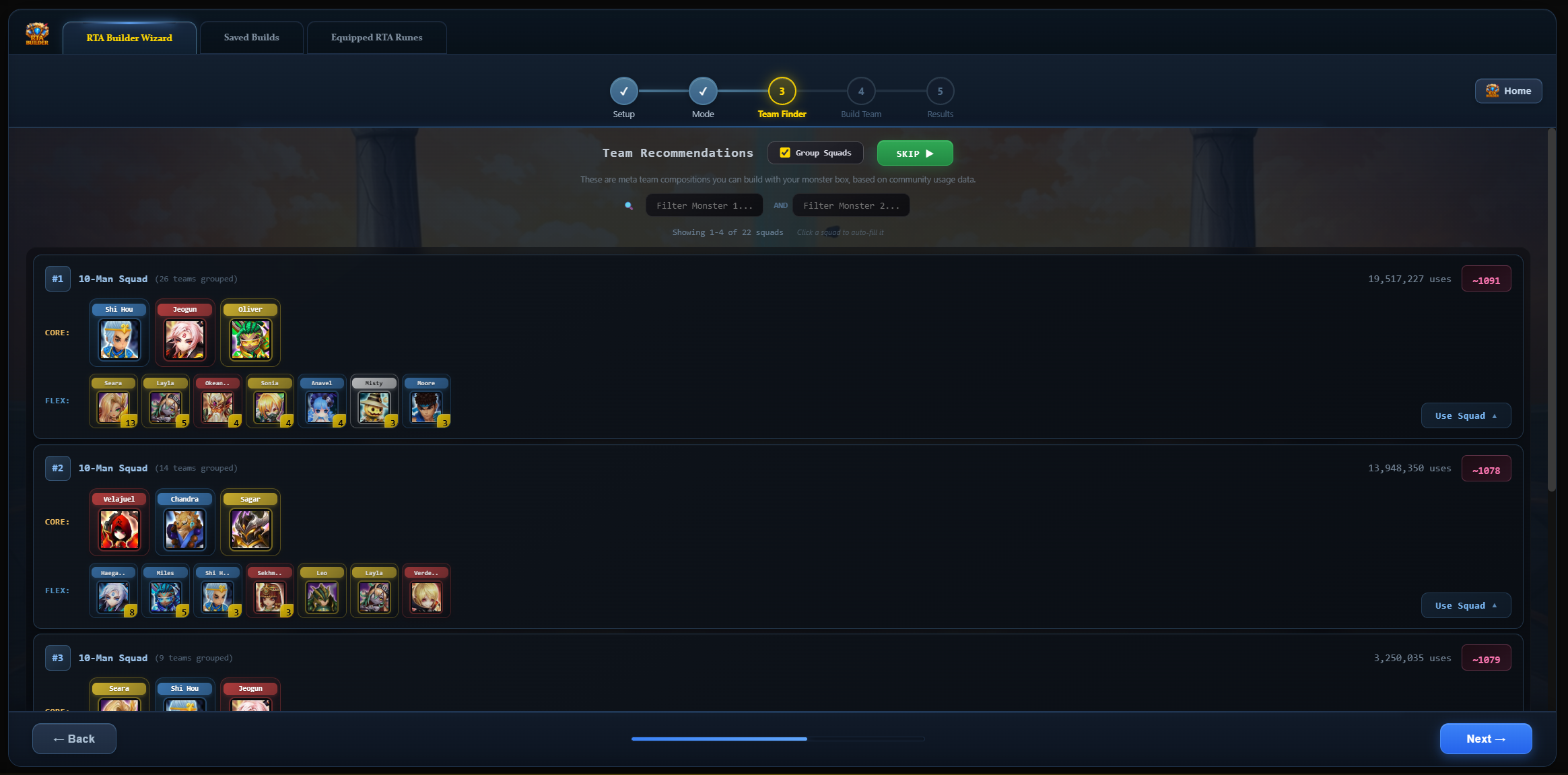 SWLens RTA BUILDER WIZARD screenshot - view 3