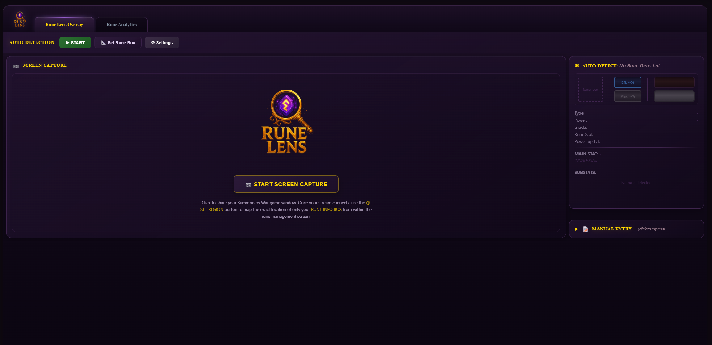 SWLens RUNE LENS OVERLAY screenshot - view 3