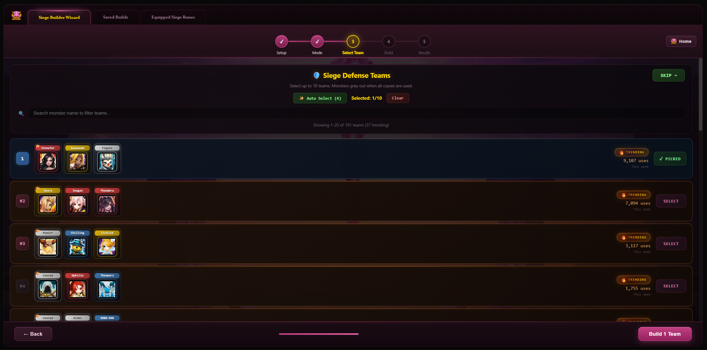 SWLens SIEGE BUILDER WIZARD screenshot - view 2